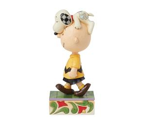 Enesco Peanuts by Jim Shore Snoopy sulla testa di Charlie Brown