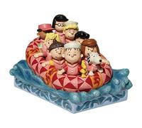 Enesco Peanuts by Jim Shore The Gang Rafting Figurina, 14 cm, multicolore