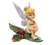 Enesco Peter Pan Tinker Bell Su Tralcio Di Agrifoglio Verde Figurina 5"