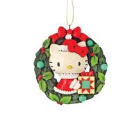 Enesco Sanrio by Jim Shore Hello Kitty in ghirlanda natalizia da appendere, 8,9 cm, multicolore