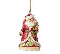 Enesco Santa Worldwide Event 6013136 - Decorazione natalizia in poliresina, 11,4 cm, colore: Rosso