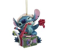 Enesco Decoro per albero di natale, Stich scarta il regalo "Jim Shore" H9 cm