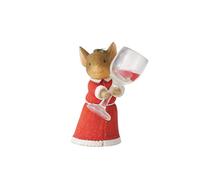 Enesco Tails with Heart Christmas Delivery More Wine Please miniatura statuetta, 5,1 cm, multicolore