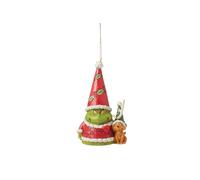 Enesco The Grinch by Jim Shore - Gnomo Grinch con decorazione da appendere Max
