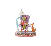 Enesco The Grinch di Jim Shore Grinch su una grande sedia che si illumina