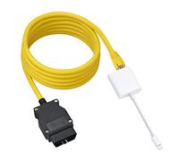 ENET Rj45 - Cavo ethernet per cavo di interfaccia OBD, codifica F-Series 10/100Mbps ad alta velocità, Plug and Play, colore: argento (bianco)