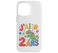 Enfant Cheval geco 2ans Anniversaire Garcon Fille lézard Custodia per iPhone 14 Pro Max