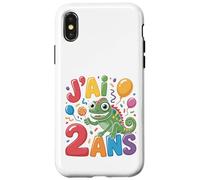 Enfant Cheval geco 2ans Anniversaire Garcon Fille lézard Custodia per iPhone X/XS