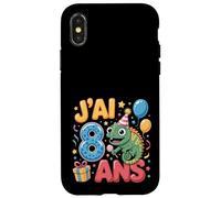 Enfant Cheval geco 8ans Anniversaire Garcon Fille lézard Custodia per iPhone X/XS