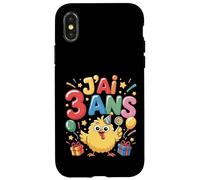 Enfant poulette Enfant 3ans Anniversaire Fille pollo Custodia per iPhone X/XS