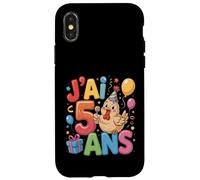 Enfant poulette Enfant 5ans Anniversaire Fille pollo Custodia per iPhone X/XS