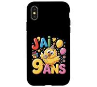 Enfant poulette Enfant 9ans Anniversaire Fille pollo Custodia per iPhone X/XS