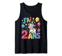 Enfant vache Enfant 2ans Anniversaire Garcon Fille Mucca Canotta