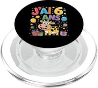 Enfant vache Enfant 6ans Anniversaire Garcon Fille Mucca PopSockets PopGrip per MagSafe