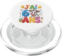 Enfant vache Enfant 6ans Anniversaire Garcon Fille Mucca PopSockets PopGrip per MagSafe