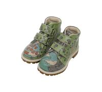 Enfants Cuir Vegan Vert Bottes Longues - Sometimes Life Goes On Motif