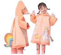 Enfants Imperméables Fille Garçon Poncho de Pluie Manteaux Imperméables Veste de Pluie à Capuche Cape de Pluie Vêtements de Pluie Réutilisable
