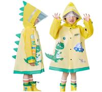 Enfants Imperméables Fille Garçon Poncho de Pluie Manteaux Imperméables Veste de Pluie à Capuche Cape de Pluie Vêtements de Pluie Réutilisable