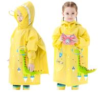 Enfants Imperméables Fille Garçon Poncho de Pluie Manteaux Imperméables Veste de Pluie à Capuche Cape de Pluie Vêtements de Pluie