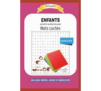ENFANTS Mots cachés: Jouets & Bricolage | Facile à lire | Jeux pour adultes, seniors et adolescents | Format 9x5 |15,24×22,81 cm | 55 grilles ... fêtes et les moments de détente | 110 pages