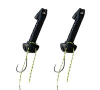 Enfile-mouches magnétique pour pêche à la mouche - Enfile-bas de ligne pour pêcheurs - Accessoire de pêche compact - Aide au montage mains libres pour eau douce et eau de mer (2pcs)