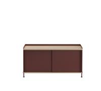 Enfold Tavolino 124x45 Rovere/Rosso Profondo