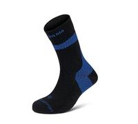 Enforma® Calzini tecnici TAPE SOCKS con tecnologia COOLMAX - Massimo comfort per corsa, trail running, sollievo dalla fascite plantare e protezione del tendine d'Achille, Nero / Blu, S/M
