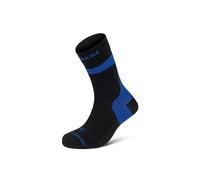 Enforma Calzini tecnici Tape Socks Coolmax Compressione Ergonomica Antiscivolo Fascite Plantare Running Trail Protezione Tendine Achille Uomo Donna Sport Montagna Alta Intensità Durata, Nero/blu reale