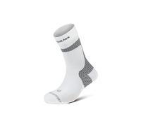 Enforma Calzini tecnici Tape Socks Coolmax Compressione Ergonomica Antiscivolo Fascite Plantare Running Trail Protezione Tendine Achille Uomo Donna Sport Montagna Alta Intensità Durata, Bianco