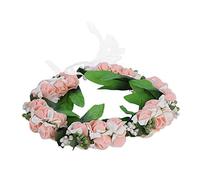 Enforose Ghirlanda di fiori artificiali, Ghirlanda di cerchietti con corona di fiori di rose, Fascia per capelli floreale da sposa nel bosco per la cerimonia di nozze