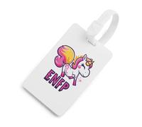 ENFP MBTI Happy Unicorrn Etichette per bagagli Uniche Etichette per valigie Etichetta Privacy per Borsa da Viaggio