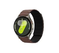 ENFYUSTR 18/20/22mm Silicone Strap Fit for Samsung Galaxy Watch 7/6/5 for Active 2 for amazfit for Huawei GT2e 3 watchband(13 Chocolate Black,20mm Universal Band)