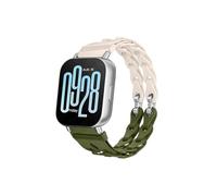 ENFYUSTR Cinturino a Catena Adatto for Redmi Watch 5 Active 5 Lite Braccialetto in Silicone Adatto for Xiaomi Redmi 3 Active 3 Lite Cinturino di Ricambio da 22 mm(Starlight Olive,for Redmi 5 Lite)
