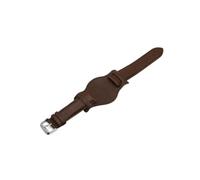 ENFYUSTR Cinturino for orologio in vera pelle da 18 mm, 20 mm, 22 mm con cinturino in pelle opaca, bracciale retrò(Coffee,22mm)