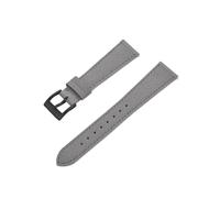 ENFYUSTR Cinturino in pelle con stampa a tratteggio incrociato Cinturini for orologi in pelle di vitello 18/19/20/21 mm Accessori for orologi(Gray-Black,20mm)