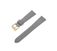 ENFYUSTR Cinturino in pelle con stampa a tratteggio incrociato Cinturini for orologi in pelle di vitello 18/19/20/21/22/23/24 mm Cinturini for orologi da polso Accessori for orologi(Gray-Gold,24mm)