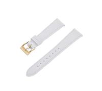 ENFYUSTR Cinturino in pelle con stampa a tratteggio incrociato Cinturini for orologi in pelle di vitello 18/19/20/21/22/23/24 mm Cinturini for orologi da polso Accessori for orologi(White-Gold,22mm)