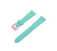 ENFYUSTR Cinturino in pelle con stampa a tratteggio incrociato Cinturini for orologi in pelle di vitello 18/19/20/21 mm Accessori for orologi(Sky Blue-Rose Gold,19mm)