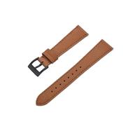 ENFYUSTR Cinturino in pelle con stampa a tratteggio incrociato Cinturini for orologi in pelle di vitello 18/19/20/21/22/23/24 mm Cinturini for orologi da polso Accessori for orologi(Brown-Black,24mm)