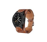 ENFYUSTR Cinturino in Pelle da 20 mm e 22 mm for Huawei Watch GT4 3 2 2e/4 3Pro for amazfit(Brown,for Huawei GT4 3 2 46mm)