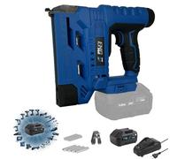 ENG PRO Graffettatrice e Sparachiodi 2-in-1 senza fili | Linea Professionale a Batteria ONE4ALL 20V |Chiodatrice a batteria pistola sparachiodi| 1 Batteria 4.0 Ah
