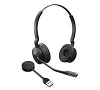 Engage 55 SE - Cuffie convertibili UC con gancio per l'orecchio, adattatore DECT Link 400a USB-A, supporto da scrivania Engage 55, cavo USB-C a USB-A da 1,2 m, auricolari, archetto, archetto, custodia