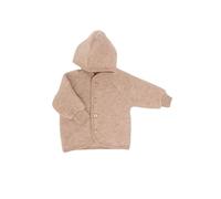 Engel - Kinder Kapuzenjacke mit Holzknöpfen - Giacca di lana 50/56 beige