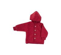 Engel - Kinder Kapuzenjacke mit Holzknöpfen - Giacca di lana 62/68 rosso