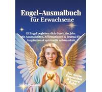 Engel-Ausmalbuch für Erwachsene: 52 Engel begleiten dich durch das Jahr. Mit Ausmalseiten, Affirmationen & Journal für Inspiration & spirituelle Achtsamkeit