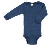 Engel - Baby-Body Langarm Mit Druckverschluss Schulter - Intimo lana merinos 50/56 blu