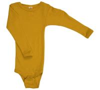 Engel - Baby Bodysuit Long Sleeve with Press Studs on Shoulder - Intimo lana merinos 98/104 giallo