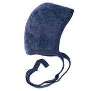 Engel, Baby Bonnet, 100% Lana Biologica (3-7 mesi (altezza 23-27) (EU 62/68), Blu Melange)
