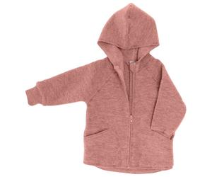Engel - Baby Hooded Zip-Up Jacket - Giacca di lana 110/116 fuchsia