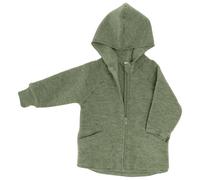 Engel - Baby Hooded Zip-Up Jacket - Giacca di lana 110/116 olivia